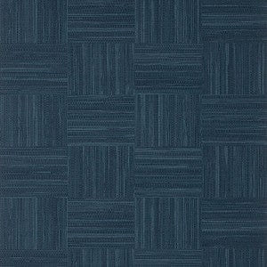 Bayshore Basket Navy T14592 by Thibaut Designer Wallpaper