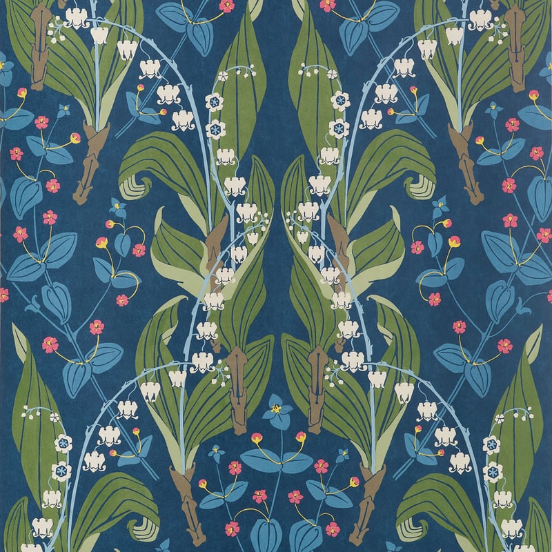 HARBOR SPRINGS Navy T14621 by Thibaut Designer Wallpaper