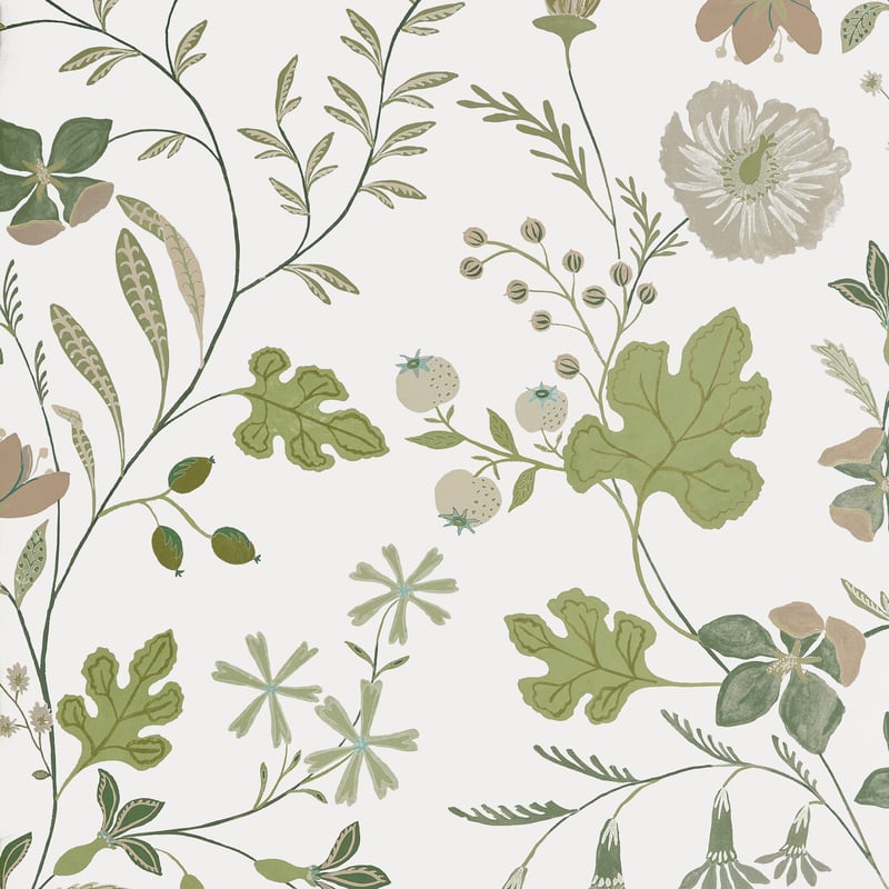 BLOOM Sage T14625 by Thibaut Designer Wallpaper