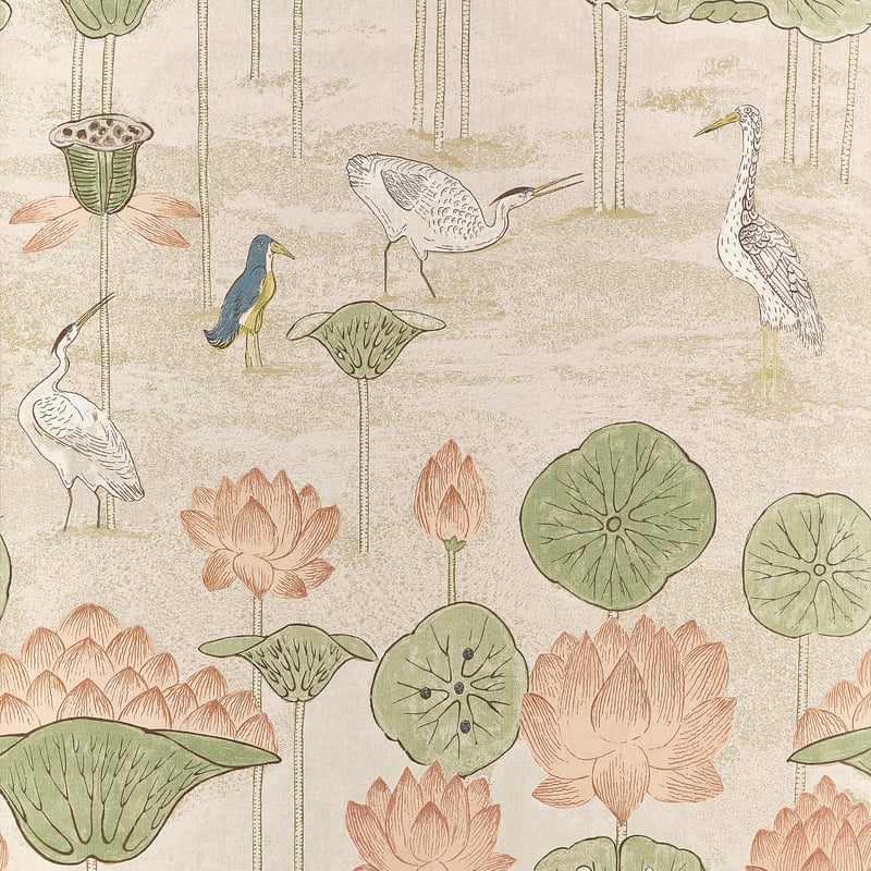 MALEA Apricot T14635 by Thibaut Designer Wallpaper