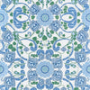 MARGAUX Blue and Green T14644 by Thibaut Designer Wallpaper