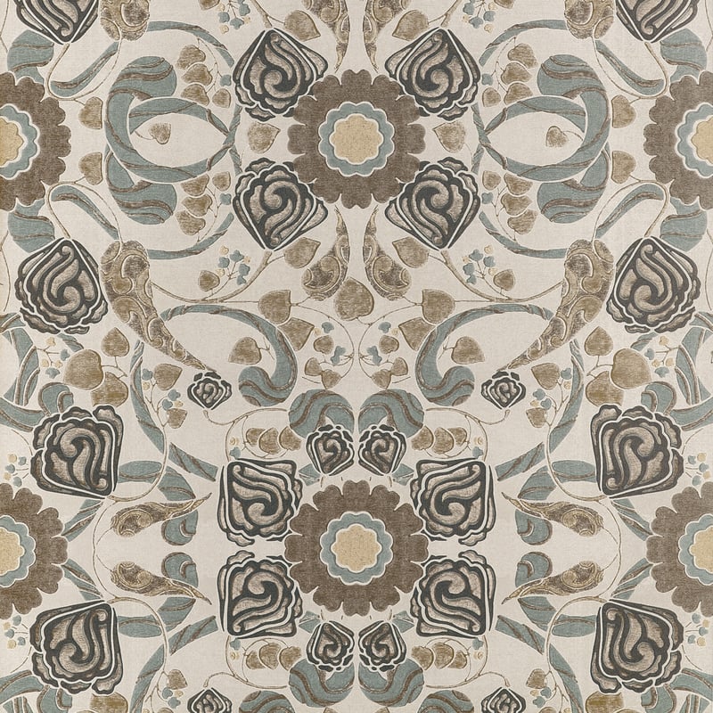 MARGAUX Brown T14647 by Thibaut Designer Wallpaper