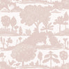 LA FORÊT Blush T14649 by Thibaut Designer Wallpaper