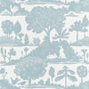 LA FORÊT Spa Blue T14650 by Thibaut Designer Wallpaper