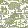 LA FORÊT Sage T14651 by Thibaut Designer Wallpaper
