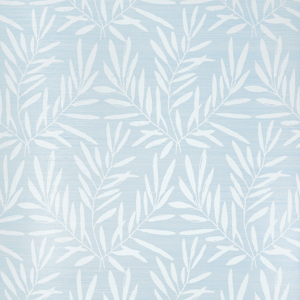 Summer Leaves Light Blue T15804  by Thibaut Wallpaper Thibaut Wallpaper Summer Leaves Light Blue T15804 Wallpaper ISLANDER Sisal  U.S.A </p><p>Repeat: H: , V: 27.5  (69.85 cm) 36 in  (91.44 cm) - Fabric Carolina -