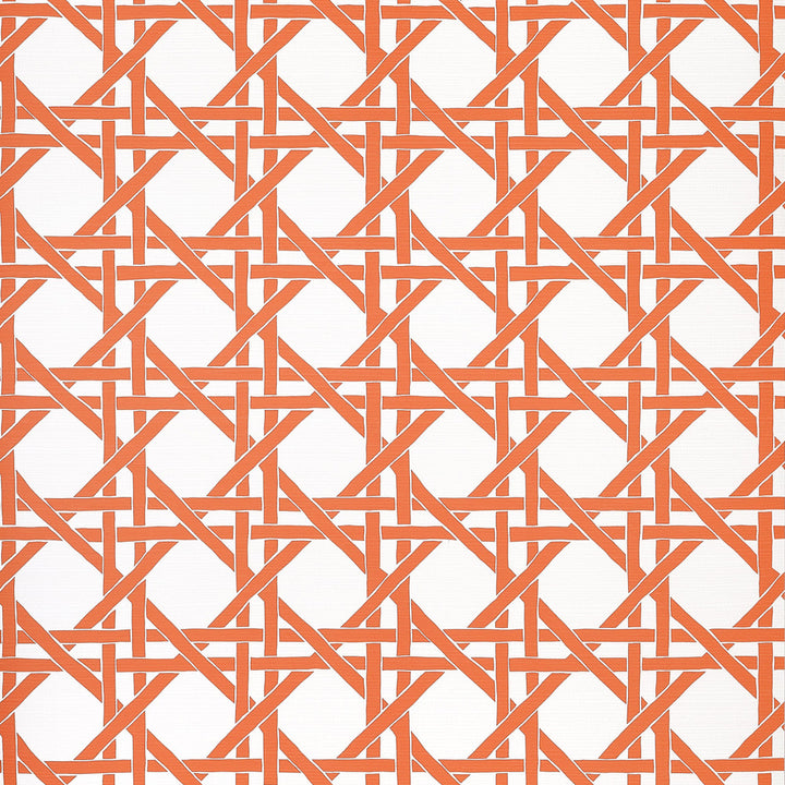 Canary Trellis Coral T15818  by Thibaut Wallpaper Thibaut Wallpaper Canary Trellis Coral T15818 Wallpaper ISLANDER Non-Woven Vinyl Wallpaper  U.S.A </p><p>Repeat: H: , V: 9  (22.86 cm) 27 in  (68.58 cm) - Fabric Carolina -