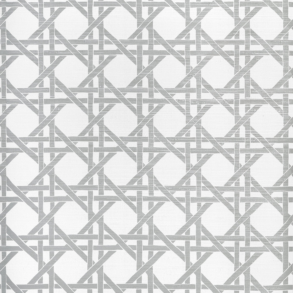 Canary Trellis Metallic Silver T15822  by Thibaut Wallpaper Thibaut Wallpaper Canary Trellis Metallic Silver T15822 Wallpaper ISLANDER Non-Woven Vinyl Wallpaper  U.S.A </p><p>Repeat: H: , V: 9  (22.86 cm) 27 in  (68.58 cm) - Fabric Carolina -