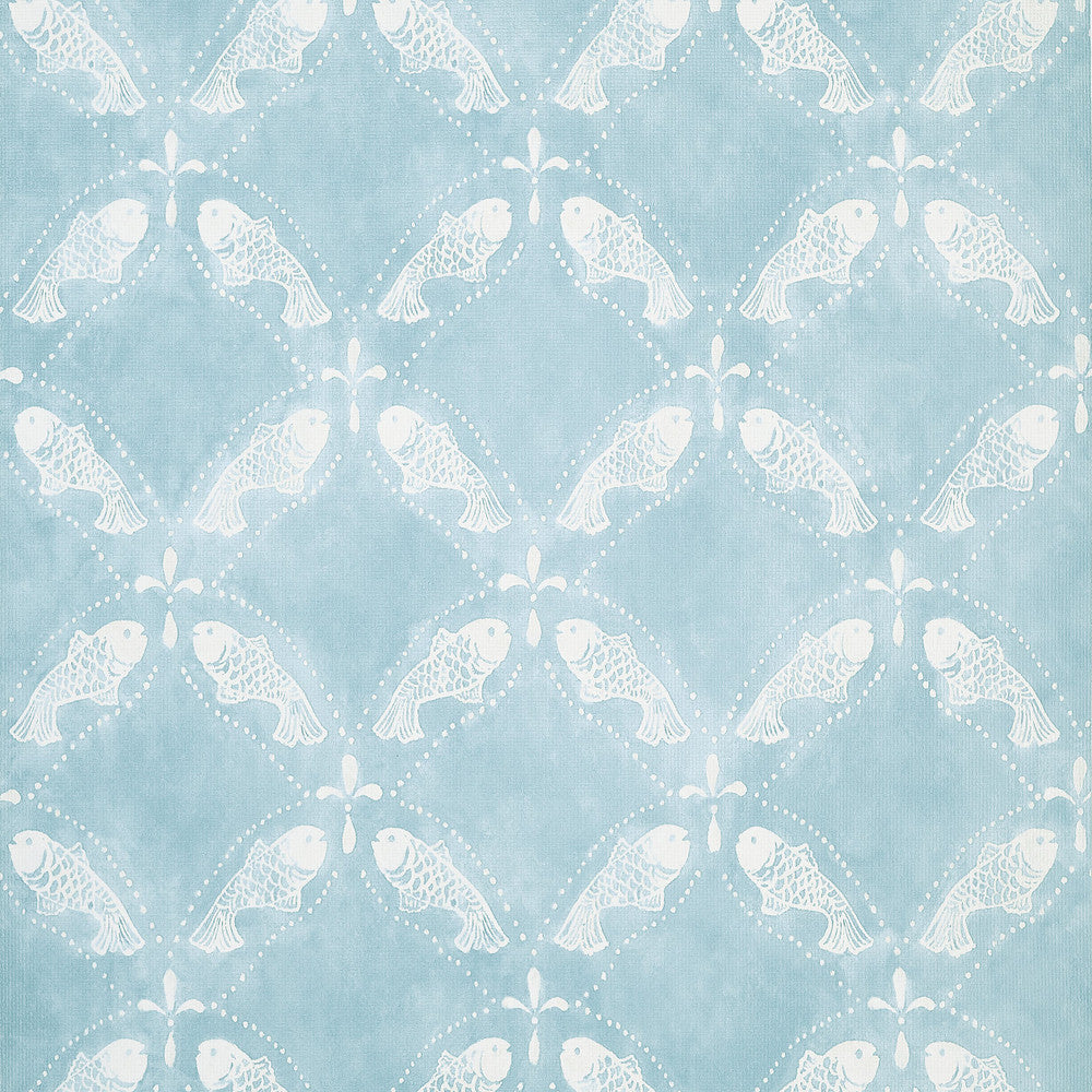 Santorini Light Blue T15835  by Thibaut Wallpaper Thibaut Wallpaper Santorini Light Blue T15835 Wallpaper ISLANDER Non-Woven Vinyl Wallpaper  U.S.A </p><p>Repeat: H: , V: 20.75  (52.70 cm) 27 in  (68.58 cm) - Fabric Carolina -