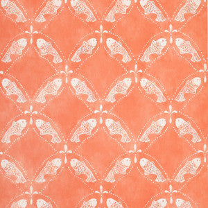 Santorini Coral T15836  by Thibaut Designer Wallpaper