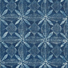 TORTUGA BATIK Navy T15837 by Thibaut Designer Wallpaper