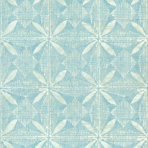 Tortuga Batik Turquoise T15841  by Thibaut Designer Wallpaper