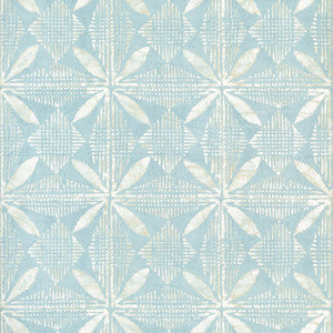 Tortuga Batik Light Blue T15842  by Thibaut Designer Wallpaper