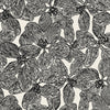 ISLAND ORCHID Black and White T15848 by Thibaut Designer Wallpaper