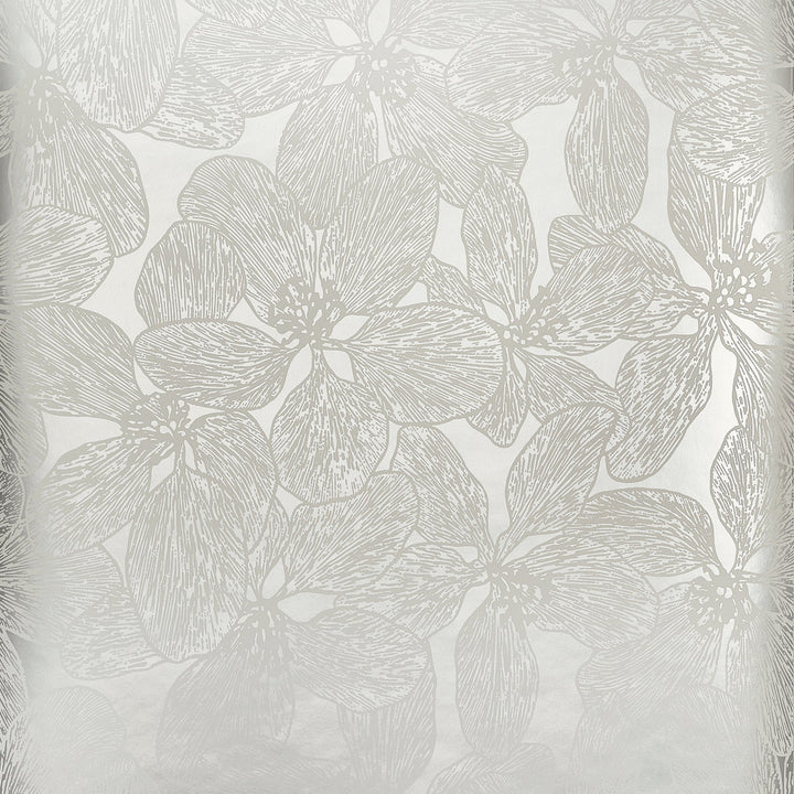 Island Orchid Metallic Silver T15850  by Thibaut Wallpaper Thibaut Wallpaper Island Orchid Metallic Silver T15850 Wallpaper ISLANDER Non Woven Wallpaper  U.S.A </p><p>Repeat: H: , V: 36  (91.44 cm) 27 in  (68.58 cm) - Fabric Carolina -