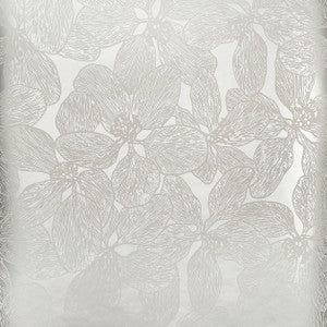 Island Orchid Metallic Silver T15850  by Thibaut Designer Wallpaper