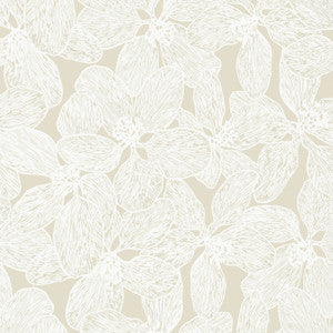 Island Orchid Beige T15851  by Thibaut Designer Wallpaper