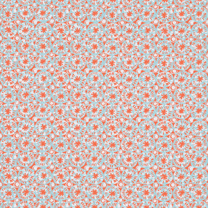 Sand Dollar Coral and Blue T15857  by Thibaut Designer Wallpaper