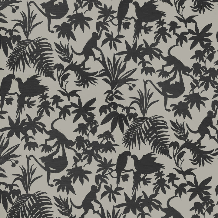 St. Kitts Black and Tan T15861  by Thibaut Wallpaper Thibaut Wallpaper St. Kitts Black and Tan T15861 Wallpaper ISLANDER Paper Backed Vinyl Wallpaper  U.S.A </p><p>Repeat: H: , V: 36  (91.44 cm) 27 in  (68.58 cm) - Fabric Carolina -