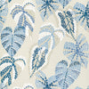 DELILA Blue and Beige T15865 by Thibaut Designer Wallpaper