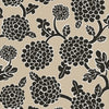 NIKKO Black and Tan T16018 by Thibaut Designer Wallpaper