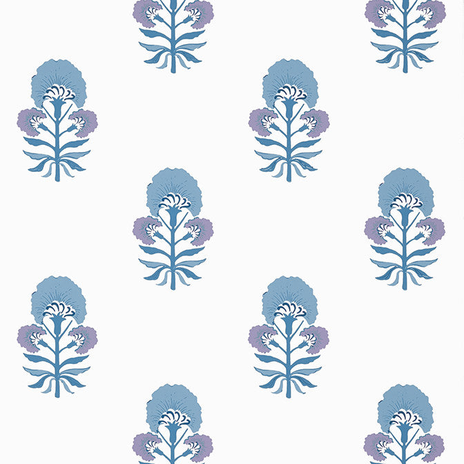 Tybee Bud Lavender and Blue T16216 by Thibaut Wallpaper Thibaut Wallpaper Tybee Bud Lavender and Blue T16216Wallpaper Kismet Wallpaper U.S.A. </p><p>Repeat: V: 12.75 27 - Fabric Carolina -