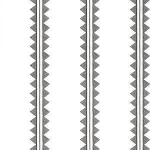 Agave Stripe Black T16232 by Thibaut Designer Wallpaper