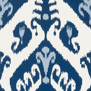 Indies Ikat Navy T16245 by Thibaut Designer Wallpaper