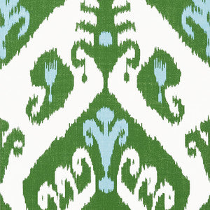 Indies Ikat Green T16246 by Thibaut Designer Wallpaper