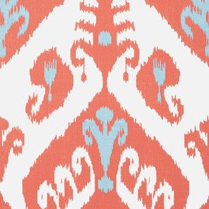 Indies Ikat Coral T16247 by Thibaut Designer Wallpaper