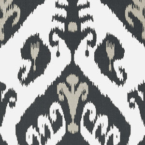 Indies Ikat Black T16250 by Thibaut Designer Wallpaper