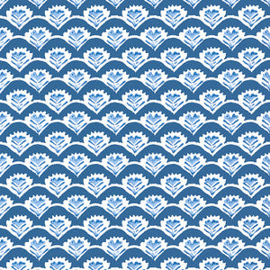 Emily Navy T16255 by Thibaut Designer Wallpaper