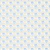 Emily Beige and Blue T16256 by Thibaut Designer Wallpaper