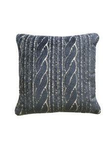 Sweater Pillow 22 X 22 - Denim T1SWEATPILL0004 by Scalamandre Designer Pillows