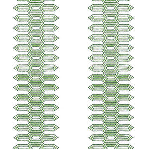 Nola Stripe Green T20808 by Thibaut Designer Wallpaper