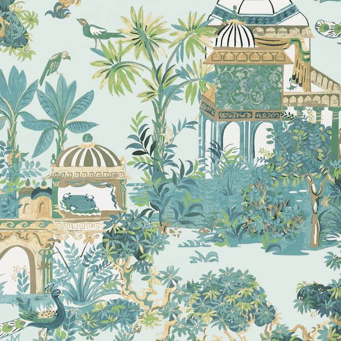 Mystic Garden Spa Blue T20826 by Thibaut Wallpaper Thibaut Wallpaper Mystic Garden Spa Blue T20826Wallpaper Eden Non Woven Wallpaper UNITED STATES </p><p>Repeat: V: 48 27 - Fabric Carolina -