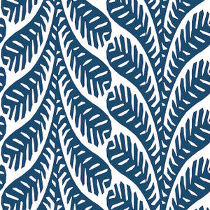 Ginger Navy T20827 by Thibaut Designer Wallpaper