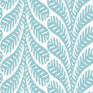 Ginger Spa Blue T20829 by Thibaut Designer Wallpaper