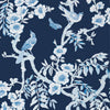 Yukio Navy and White T20844 by Thibaut Designer Wallpaper
