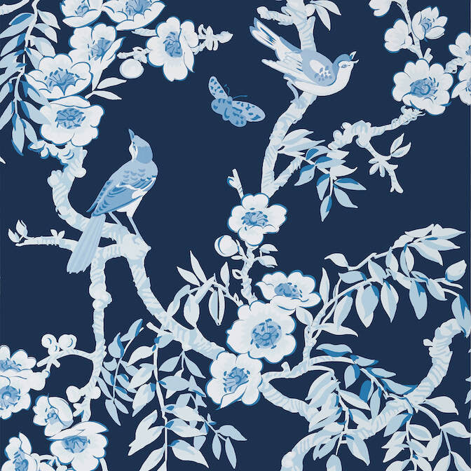 Yukio Navy and White T20844 by Thibaut Wallpaper Thibaut Wallpaper Yukio Navy and White T20844Wallpaper Eden Wallpaper UNITED STATES </p><p>Repeat: V: 36 27 - Fabric Carolina -
