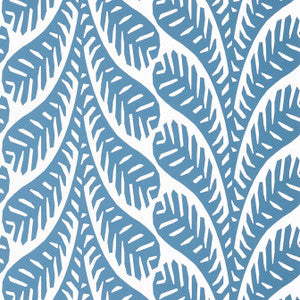 Ginger Blue T20848 by Thibaut Designer Wallpaper