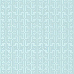 T-Square Spa Blue T20864 by Thibaut Designer Wallpaper