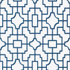 Fretwork Navy T20867 by Thibaut Designer Wallpaper