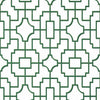 Fretwork Green T20868 by Thibaut Designer Wallpaper