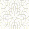 Fretwork Beige T20870 by Thibaut Designer Wallpaper