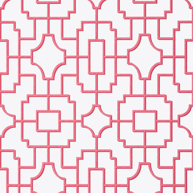 Fretwork Pink T20872 by Thibaut Wallpaper Thibaut Wallpaper Fretwork Pink T20872Wallpaper Eden Wallpaper UNITED STATES </p><p>Repeat: V: 18 27 - Fabric Carolina -