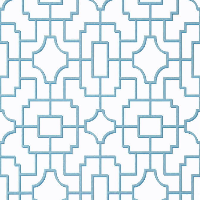 Fretwork Light Blue T20875 by Thibaut Wallpaper Thibaut Wallpaper Fretwork Light Blue T20875Wallpaper Eden Wallpaper UNITED STATES </p><p>Repeat: V: 18 27 - Fabric Carolina -