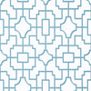 Fretwork Light Blue T20875 by Thibaut Designer Wallpaper
