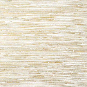 Sutton Metallic Gold and White T24059 by Thibaut Designer Wallpaper