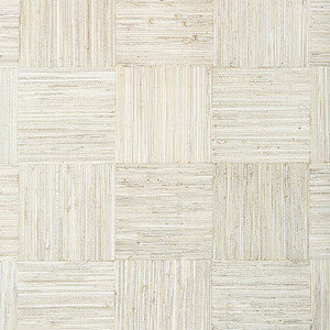 Mosaic Weave White T24078 by Thibaut Designer Wallpaper